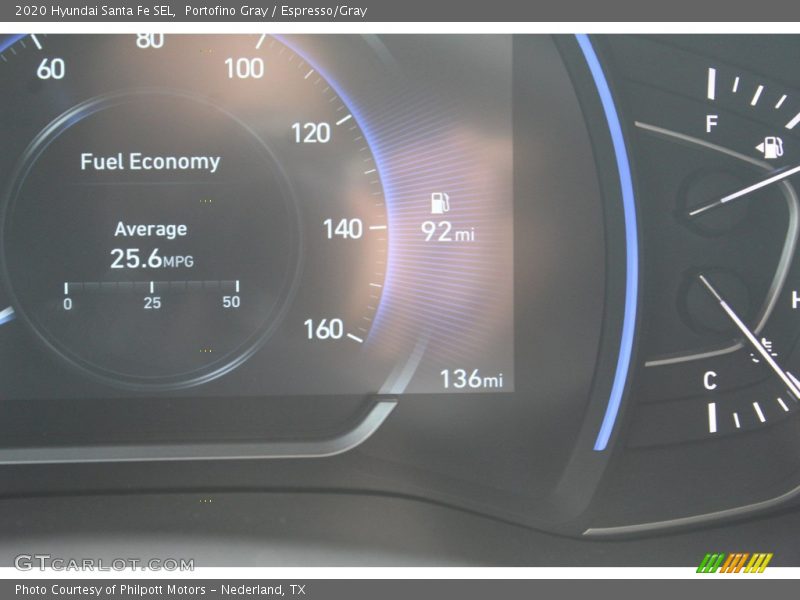 Portofino Gray / Espresso/Gray 2020 Hyundai Santa Fe SEL