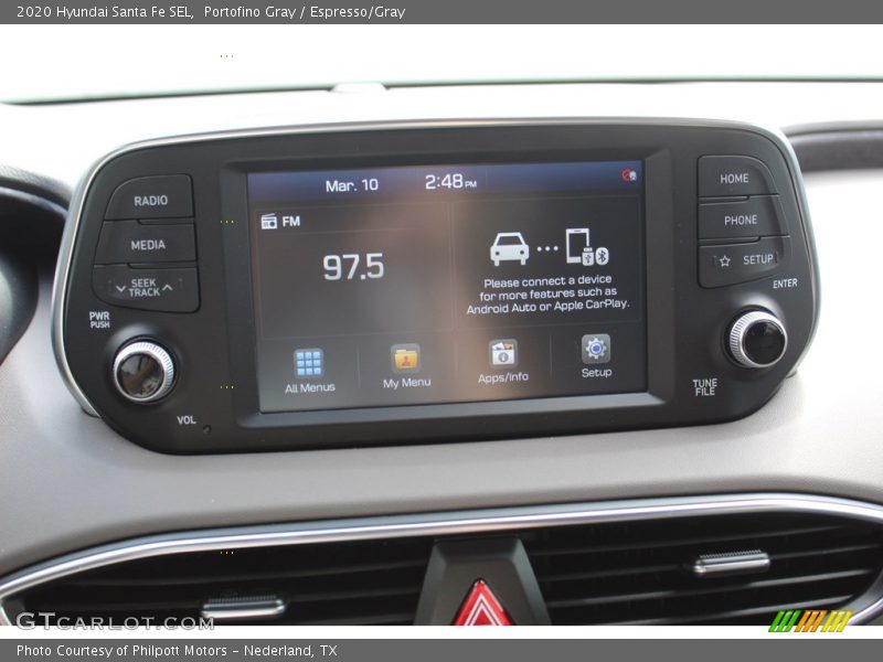 Portofino Gray / Espresso/Gray 2020 Hyundai Santa Fe SEL