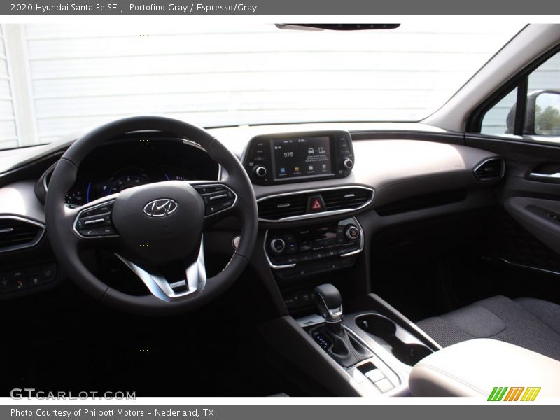 Portofino Gray / Espresso/Gray 2020 Hyundai Santa Fe SEL