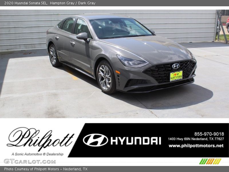 Hampton Gray / Dark Gray 2020 Hyundai Sonata SEL