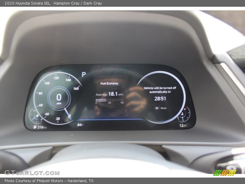 Hampton Gray / Dark Gray 2020 Hyundai Sonata SEL