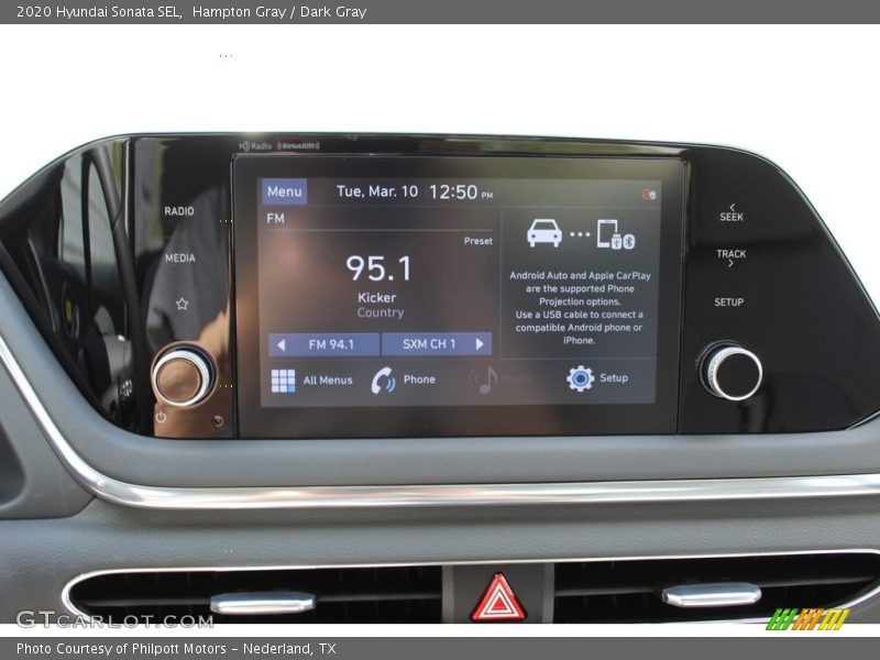 Hampton Gray / Dark Gray 2020 Hyundai Sonata SEL