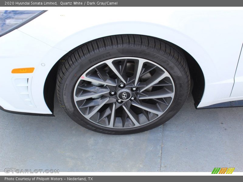 Quartz White / Dark Gray/Camel 2020 Hyundai Sonata Limited
