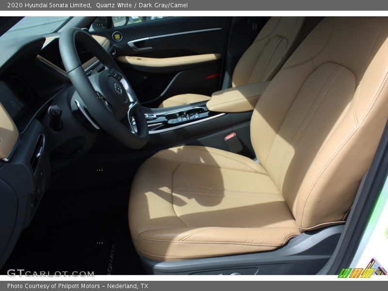 Quartz White / Dark Gray/Camel 2020 Hyundai Sonata Limited