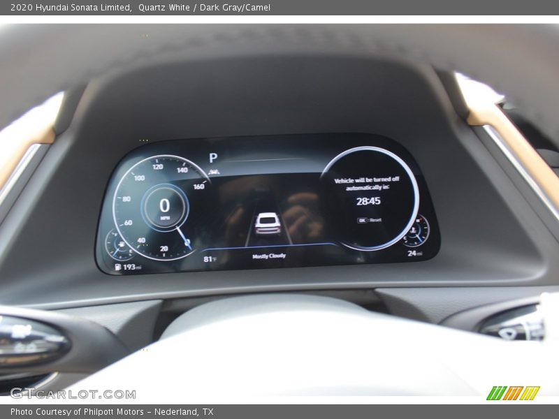 Quartz White / Dark Gray/Camel 2020 Hyundai Sonata Limited