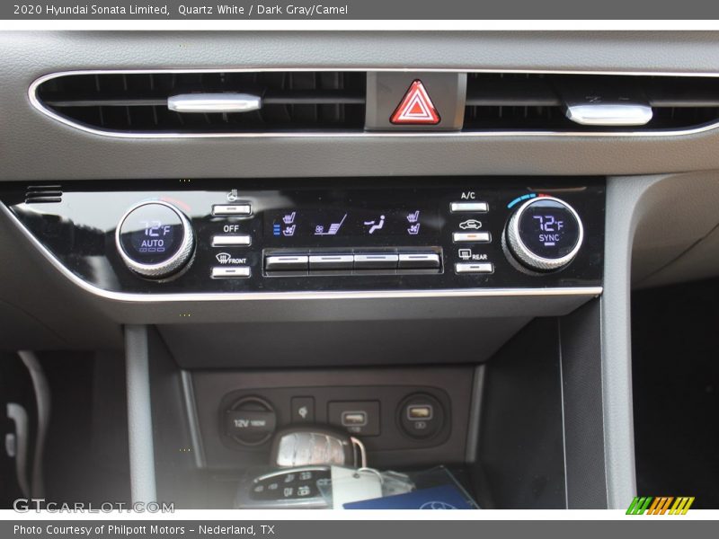 Quartz White / Dark Gray/Camel 2020 Hyundai Sonata Limited