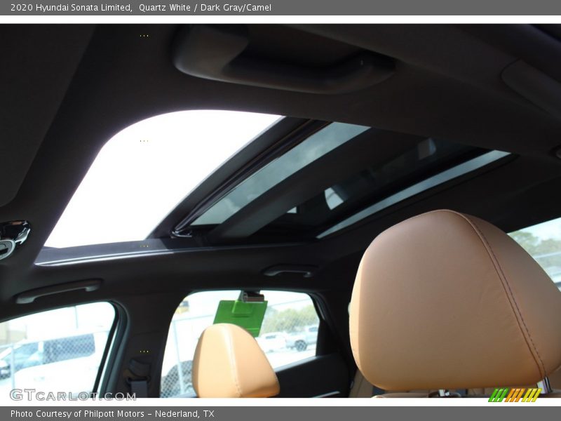 Quartz White / Dark Gray/Camel 2020 Hyundai Sonata Limited