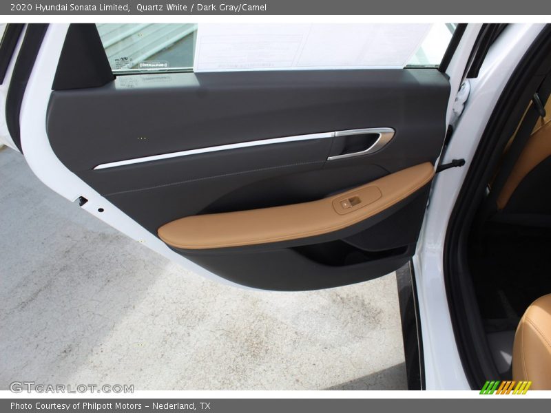 Quartz White / Dark Gray/Camel 2020 Hyundai Sonata Limited