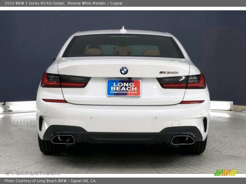 Mineral White Metallic / Cognac 2020 BMW 3 Series M340i Sedan