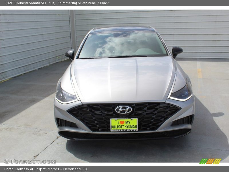 Shimmering Silver Pearl / Black 2020 Hyundai Sonata SEL Plus