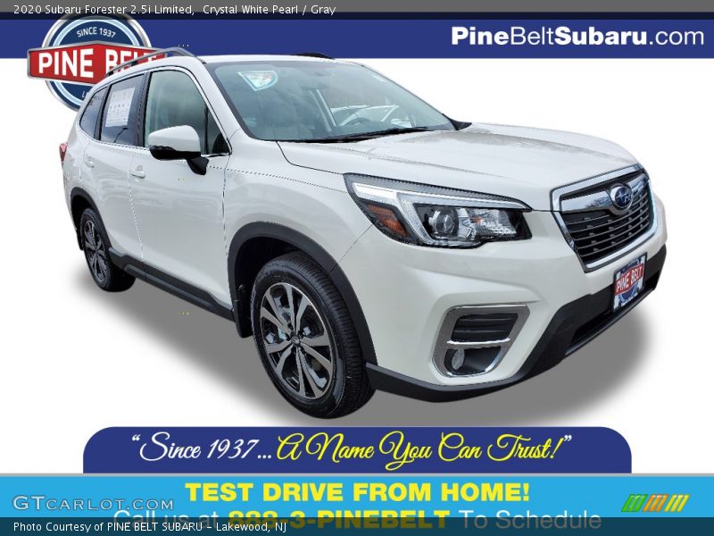 Crystal White Pearl / Gray 2020 Subaru Forester 2.5i Limited
