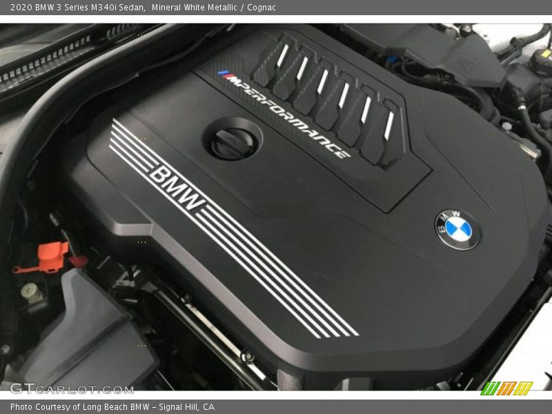 Mineral White Metallic / Cognac 2020 BMW 3 Series M340i Sedan