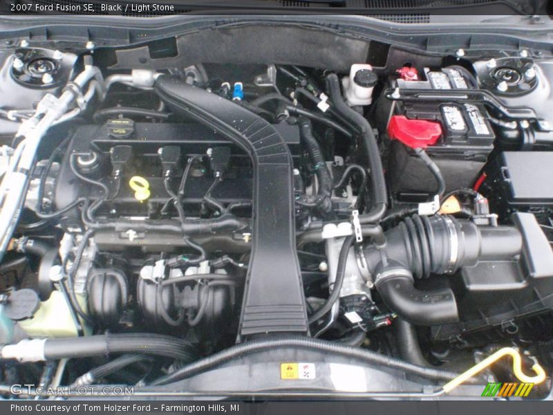 Black / Light Stone 2007 Ford Fusion SE