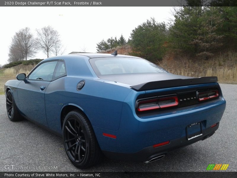 Frostbite / Black 2020 Dodge Challenger R/T Scat Pack