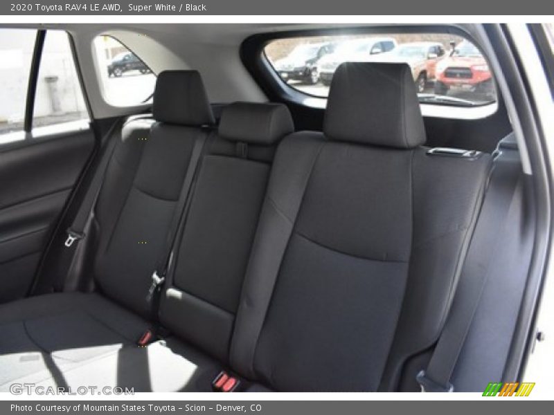 Super White / Black 2020 Toyota RAV4 LE AWD