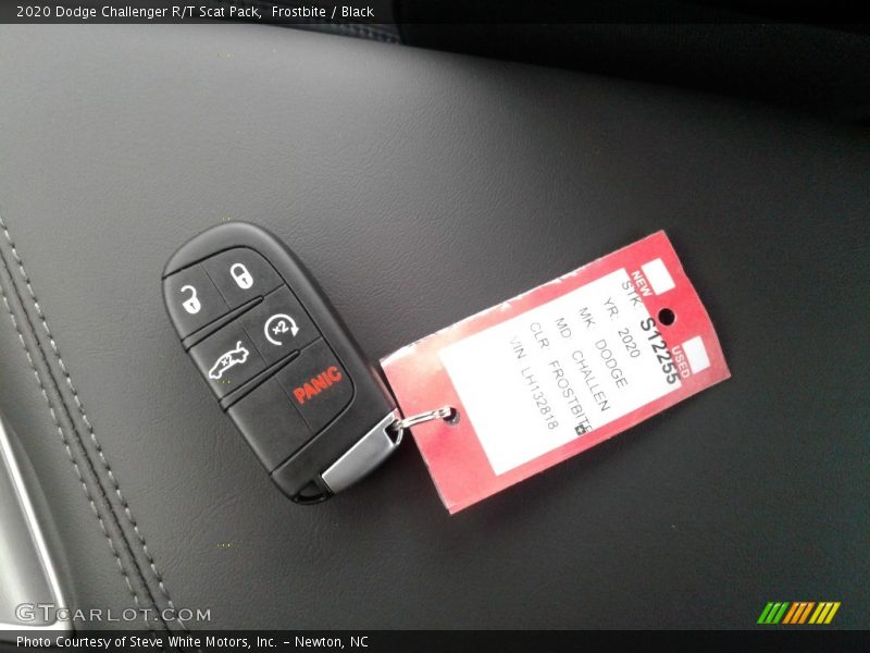 Frostbite / Black 2020 Dodge Challenger R/T Scat Pack