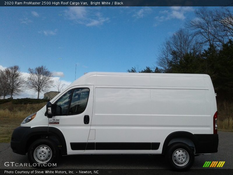 Bright White / Black 2020 Ram ProMaster 2500 High Roof Cargo Van