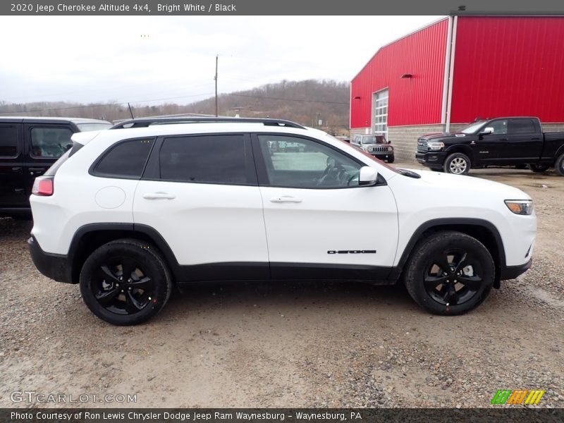 Bright White / Black 2020 Jeep Cherokee Altitude 4x4