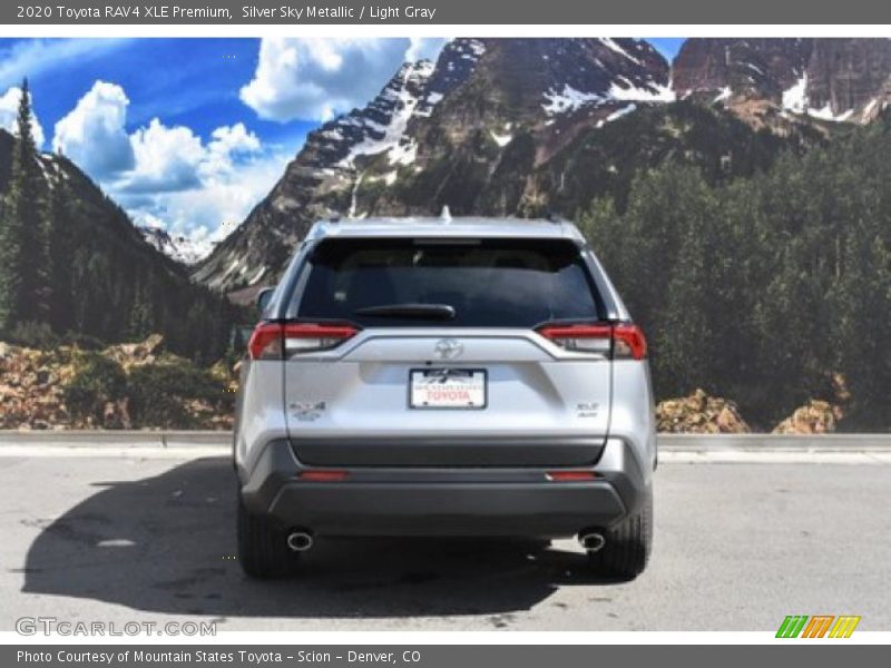 Silver Sky Metallic / Light Gray 2020 Toyota RAV4 XLE Premium