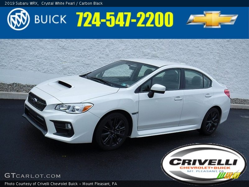 Crystal White Pearl / Carbon Black 2019 Subaru WRX