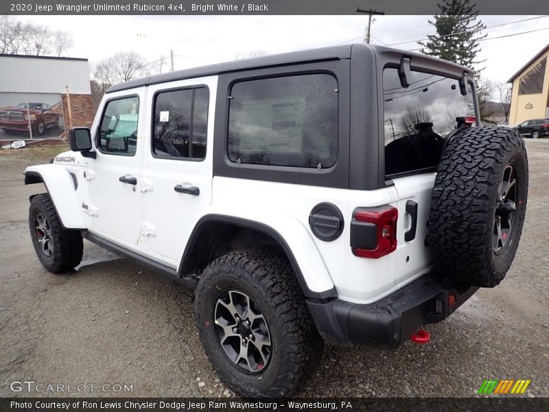 Bright White / Black 2020 Jeep Wrangler Unlimited Rubicon 4x4