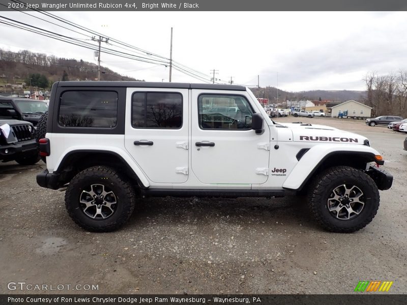 Bright White / Black 2020 Jeep Wrangler Unlimited Rubicon 4x4