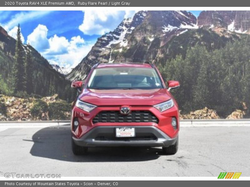 Ruby Flare Pearl / Light Gray 2020 Toyota RAV4 XLE Premium AWD
