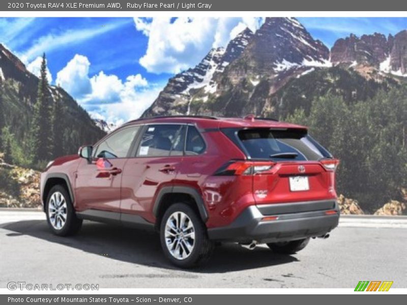 Ruby Flare Pearl / Light Gray 2020 Toyota RAV4 XLE Premium AWD