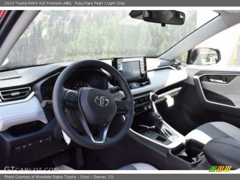 Ruby Flare Pearl / Light Gray 2020 Toyota RAV4 XLE Premium AWD