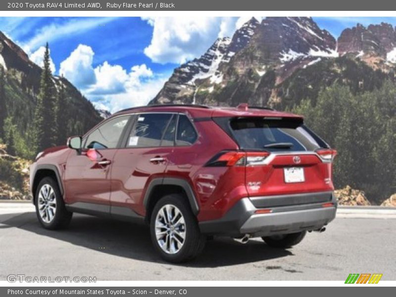 Ruby Flare Pearl / Black 2020 Toyota RAV4 Limited AWD