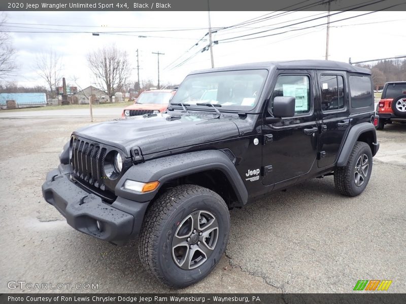 Black / Black 2020 Jeep Wrangler Unlimited Sport 4x4