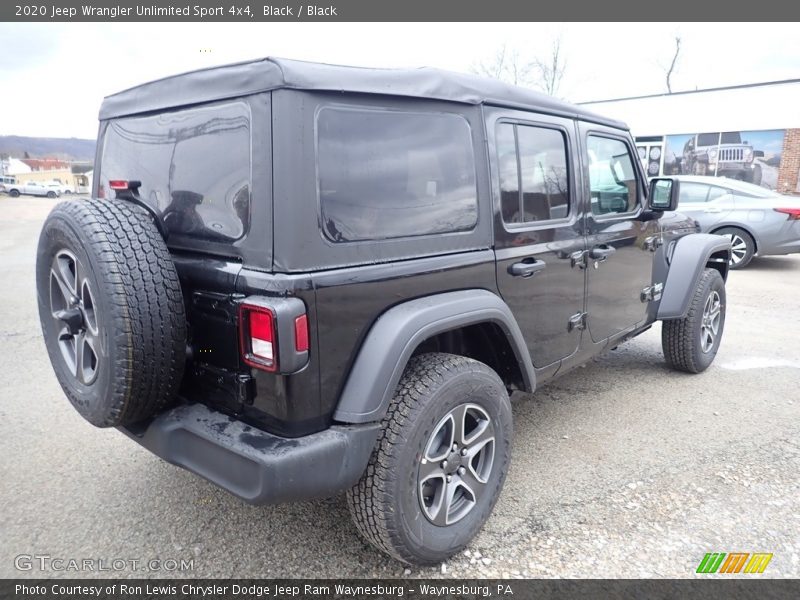 Black / Black 2020 Jeep Wrangler Unlimited Sport 4x4
