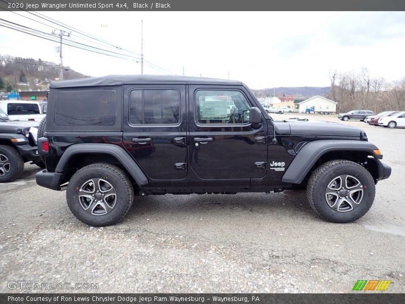 Black / Black 2020 Jeep Wrangler Unlimited Sport 4x4