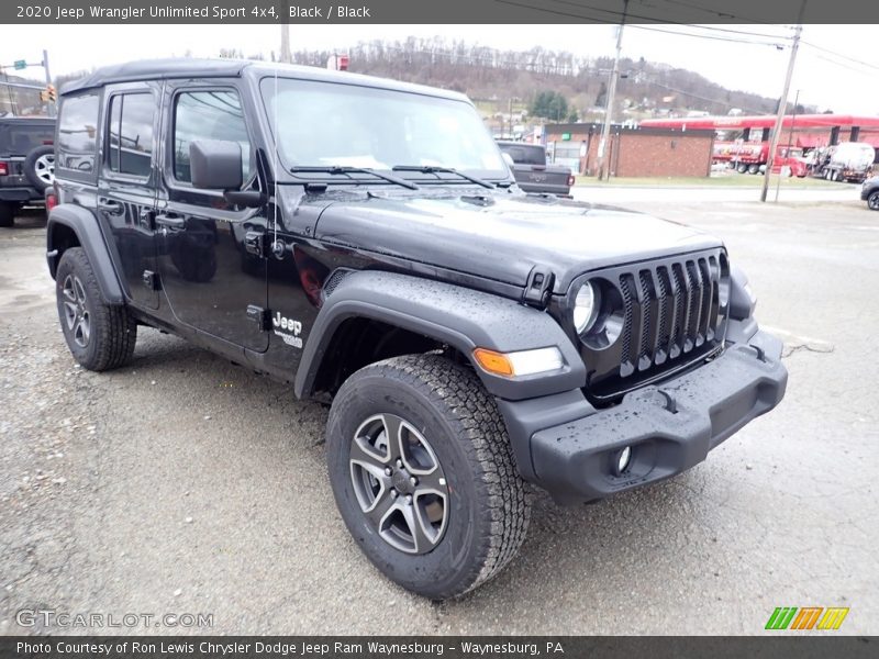 Black / Black 2020 Jeep Wrangler Unlimited Sport 4x4