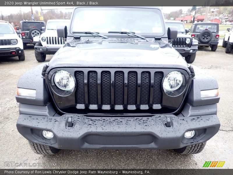 Black / Black 2020 Jeep Wrangler Unlimited Sport 4x4