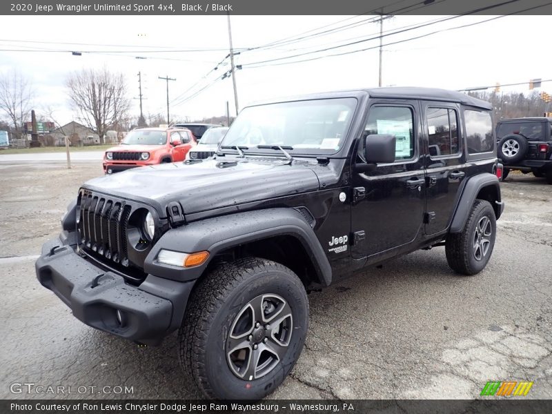 Black / Black 2020 Jeep Wrangler Unlimited Sport 4x4