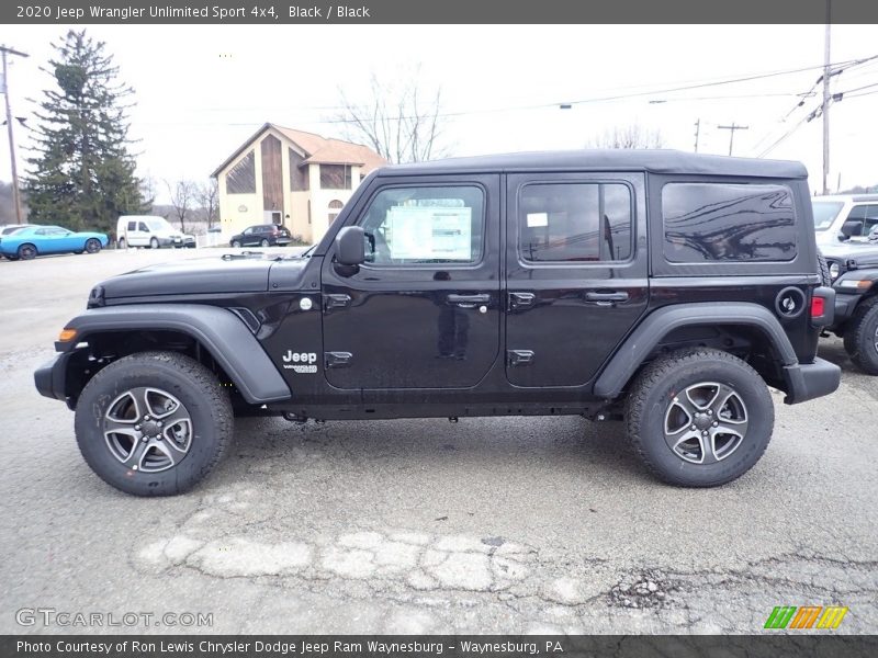 Black / Black 2020 Jeep Wrangler Unlimited Sport 4x4