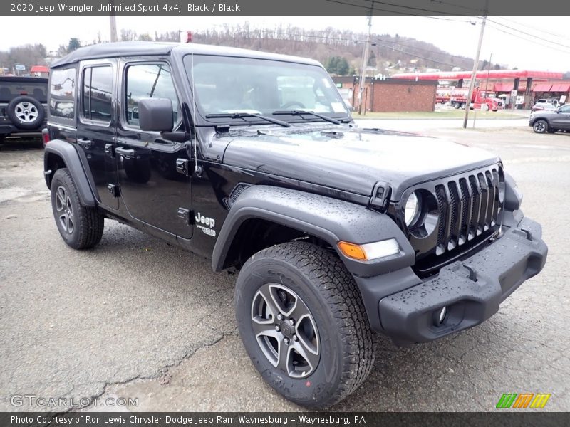 Black / Black 2020 Jeep Wrangler Unlimited Sport 4x4