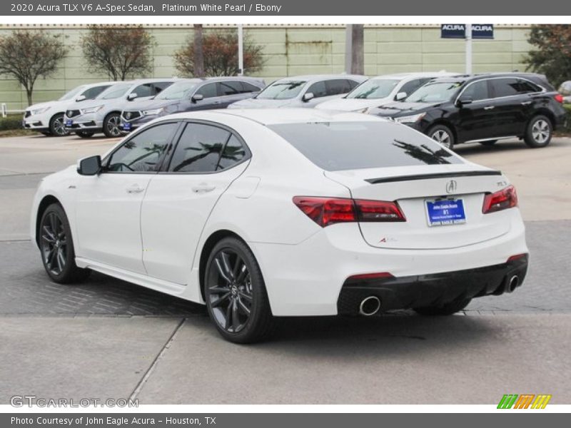Platinum White Pearl / Ebony 2020 Acura TLX V6 A-Spec Sedan