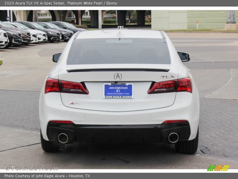 Platinum White Pearl / Ebony 2020 Acura TLX V6 A-Spec Sedan