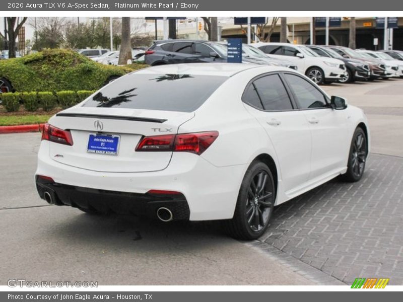 Platinum White Pearl / Ebony 2020 Acura TLX V6 A-Spec Sedan