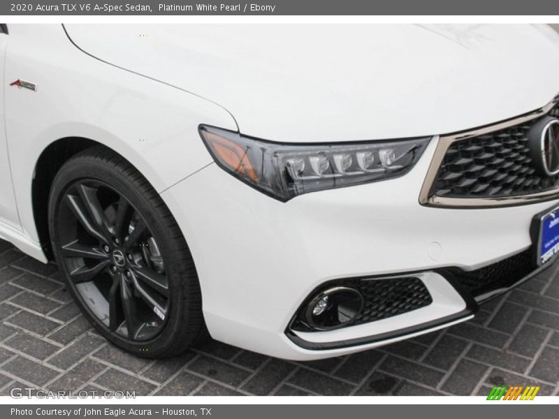 Platinum White Pearl / Ebony 2020 Acura TLX V6 A-Spec Sedan