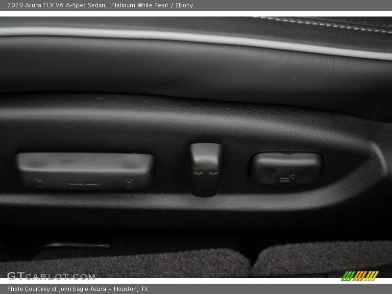 Platinum White Pearl / Ebony 2020 Acura TLX V6 A-Spec Sedan