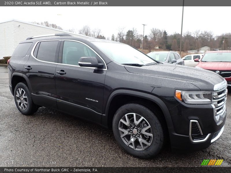 Carbon Black Metallic / Jet Black 2020 GMC Acadia SLE AWD