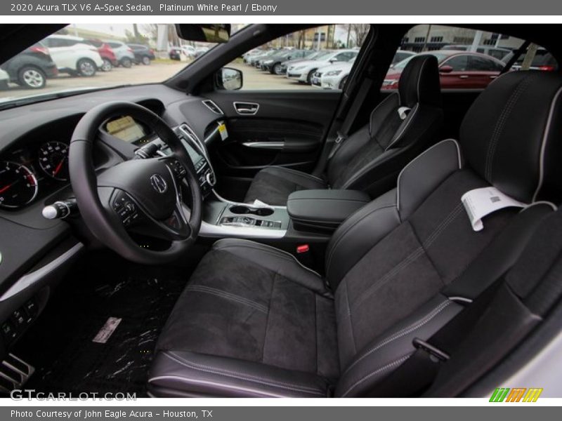 Platinum White Pearl / Ebony 2020 Acura TLX V6 A-Spec Sedan