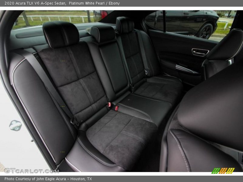 Platinum White Pearl / Ebony 2020 Acura TLX V6 A-Spec Sedan