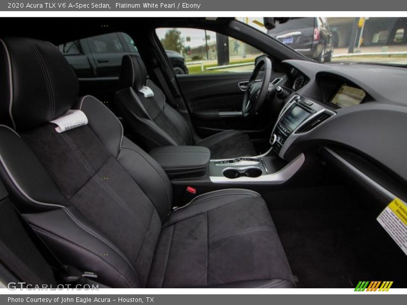 Platinum White Pearl / Ebony 2020 Acura TLX V6 A-Spec Sedan