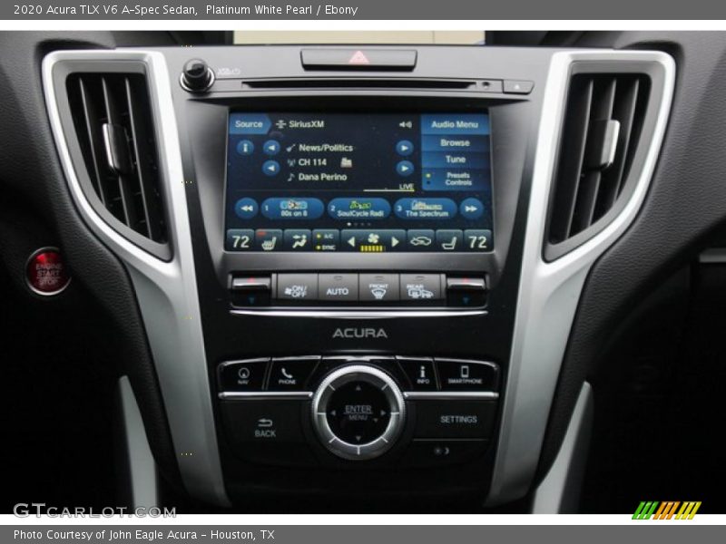 Platinum White Pearl / Ebony 2020 Acura TLX V6 A-Spec Sedan