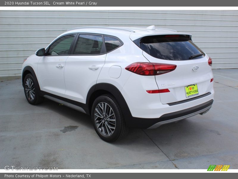 Cream White Pearl / Gray 2020 Hyundai Tucson SEL