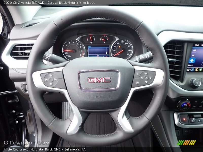 Carbon Black Metallic / Jet Black 2020 GMC Acadia SLE AWD